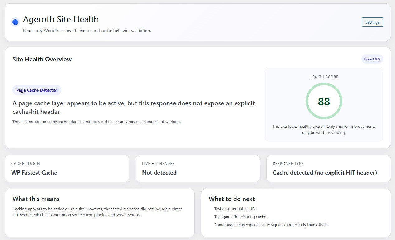 Site Health Monitor Dashboard