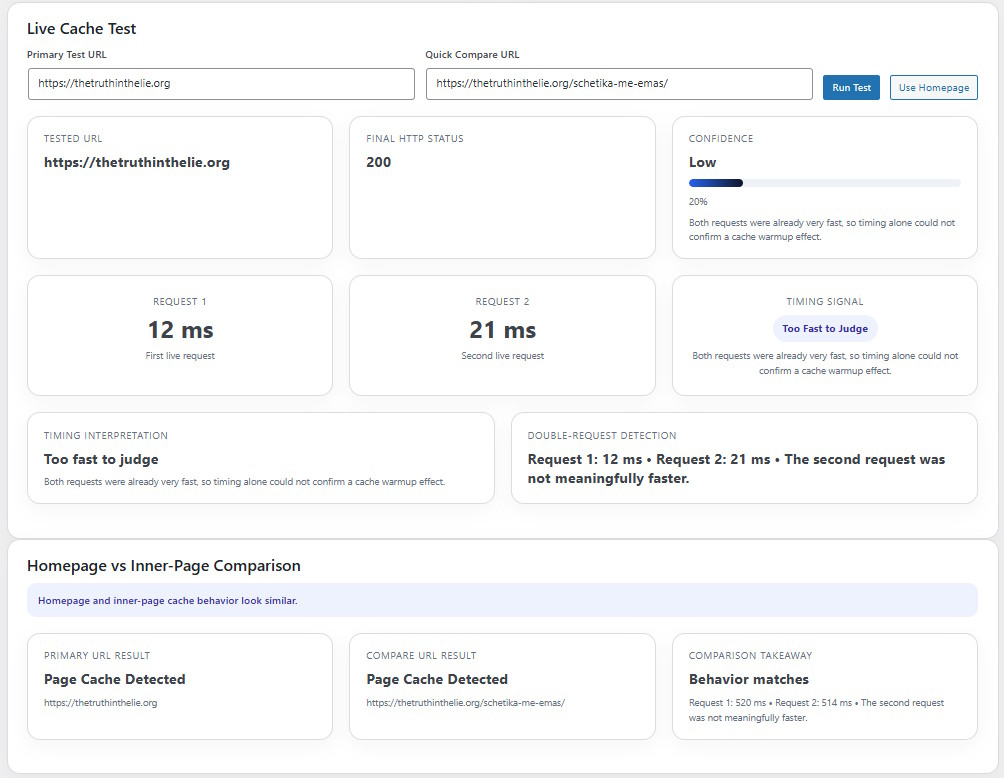 Site Health Monitor Metrics